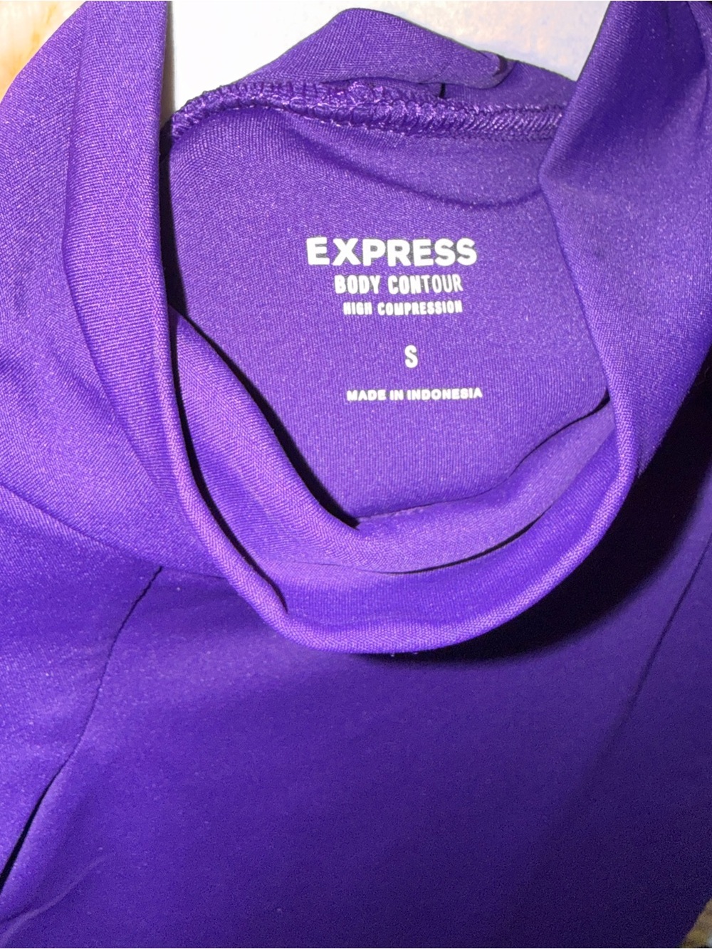 Express Purple High-Compression Body Contour Bodysuit